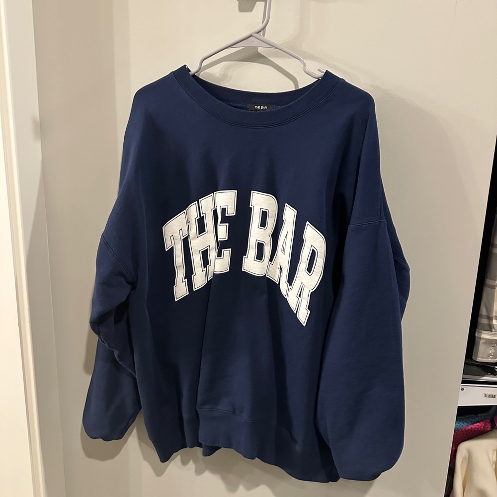 The Bar Dark Blue Crewneck Sweater
